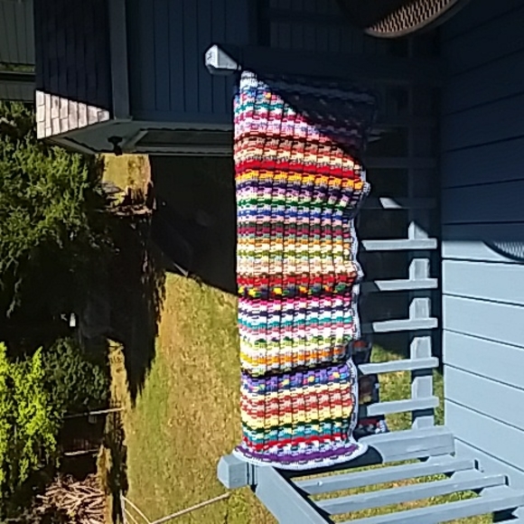 New Afgan Crochet Blanket Puff Weave Pattern - Picture 4 of 5